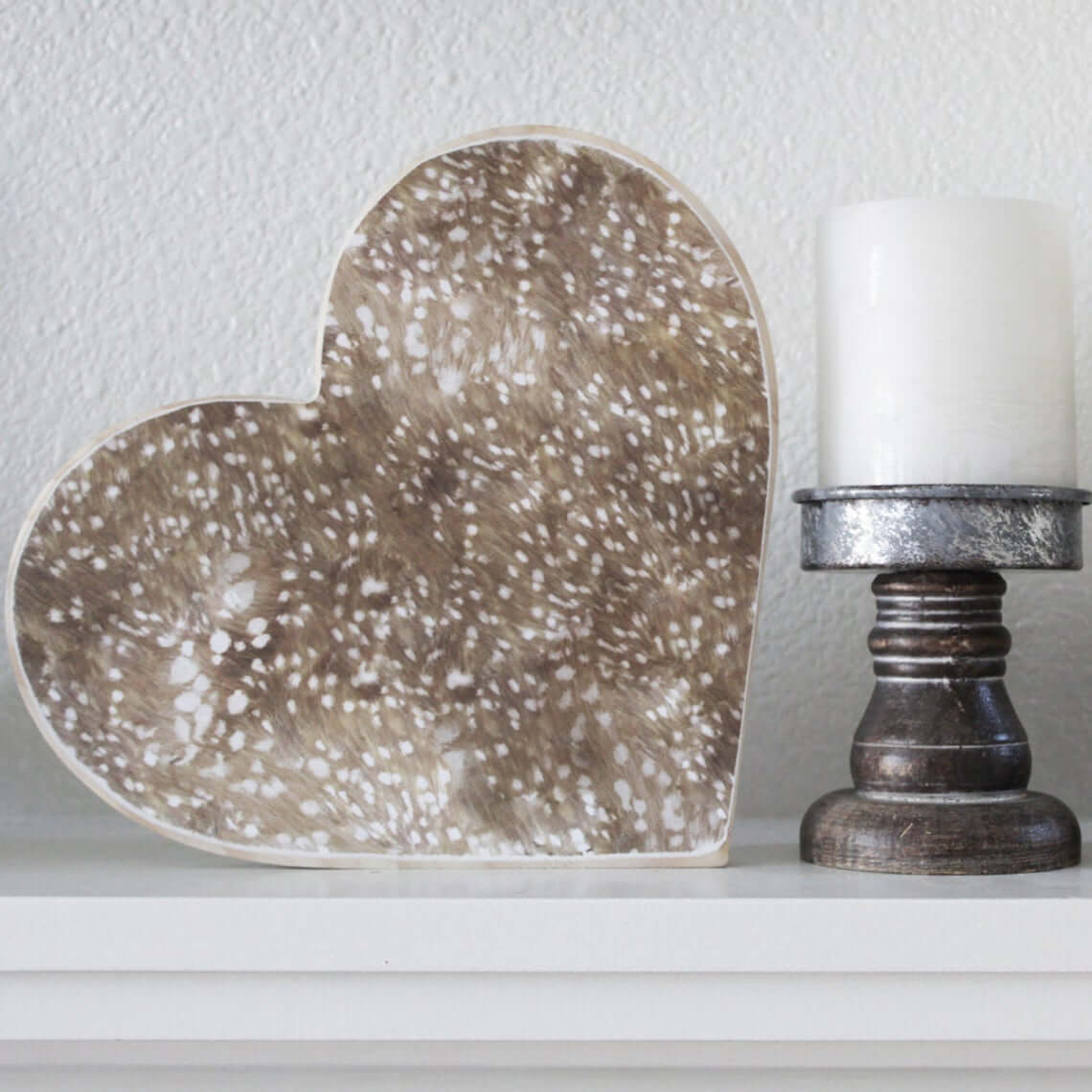 Deerly Beloved Heart Home Accent Piece