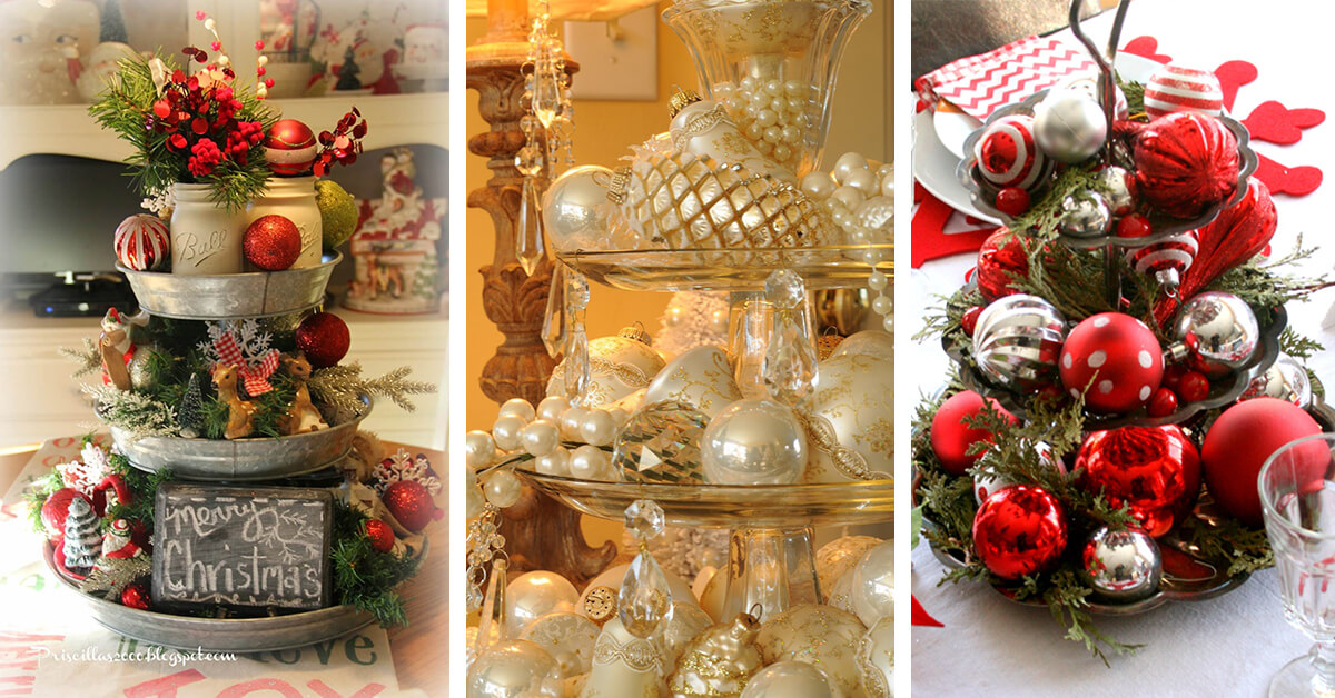 Featured image for 21 Christmas Cake Stand Decorating Ideas to Deck the Halls