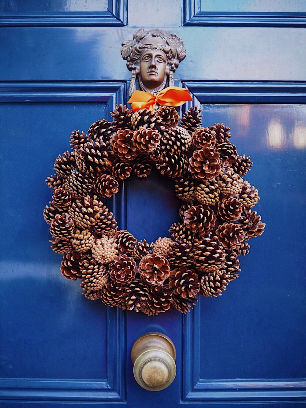 Glittery Winter Wreath Packed with Pine Cones