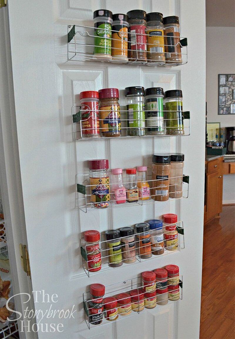 Cheap Pantry Door Spice Rack