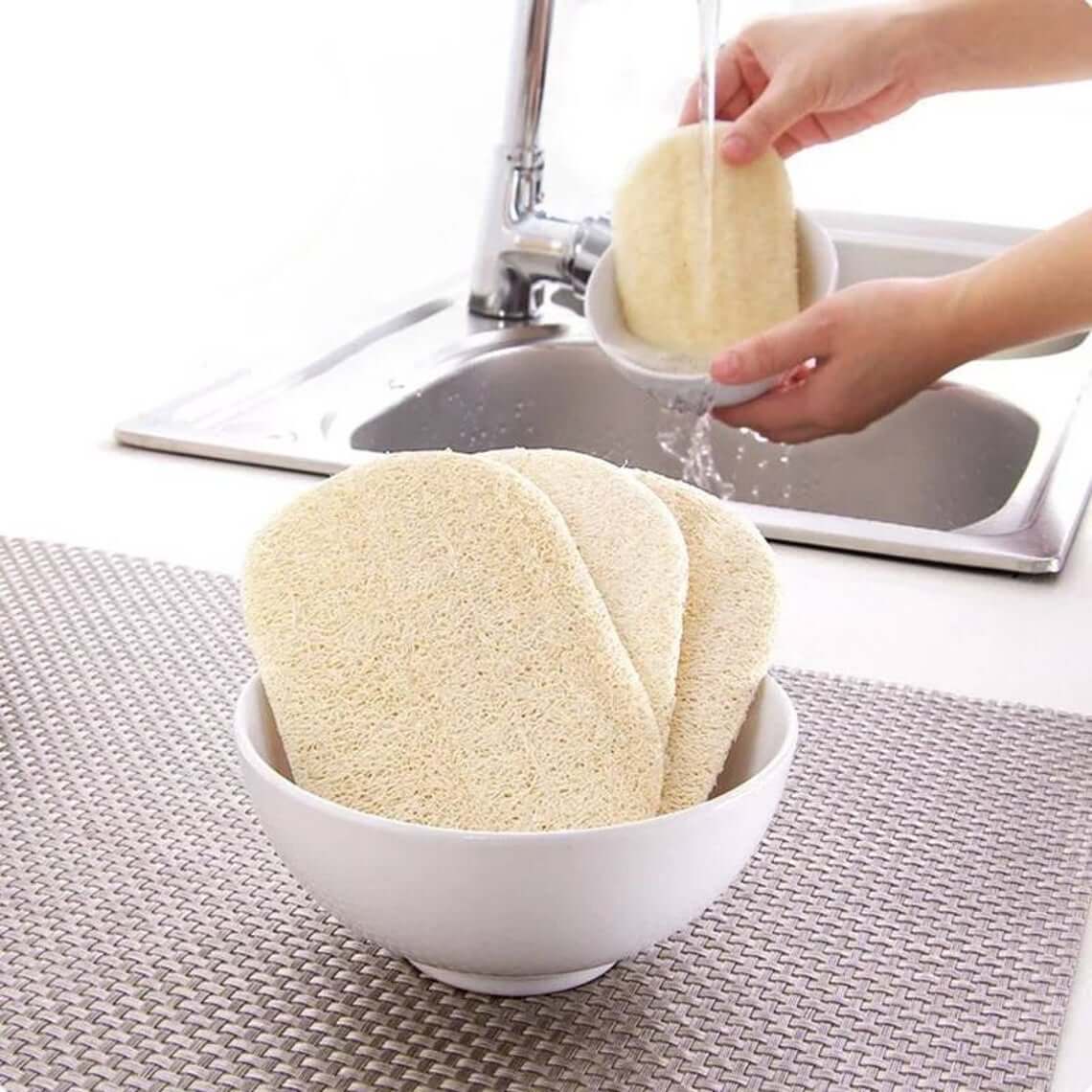 All Natural Loofa Dishwashing Scrubbing Pad