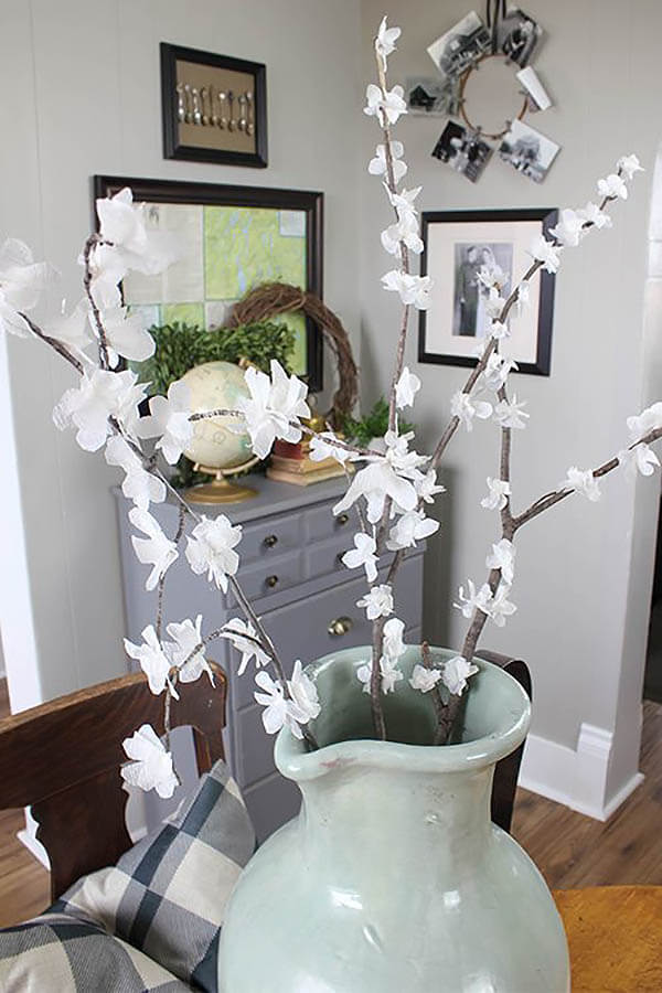 Faux Spring Blossom Branch Bouquet