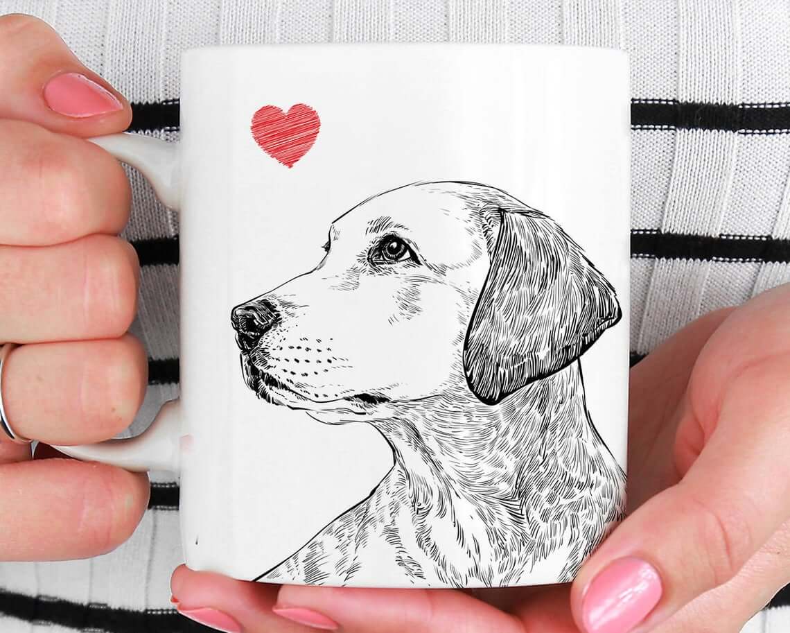 Cool Artistic Pet Portrait Mug