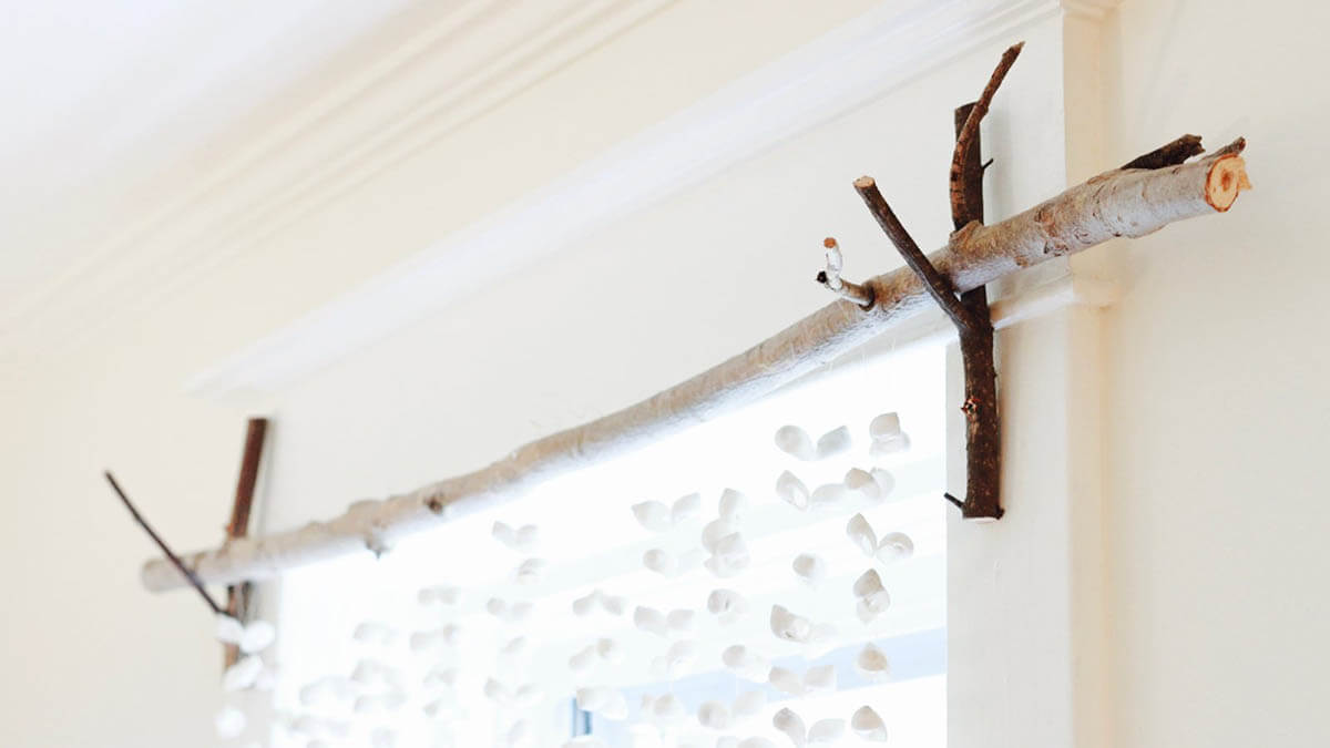 Modern Multiple Twig Curtain Rod