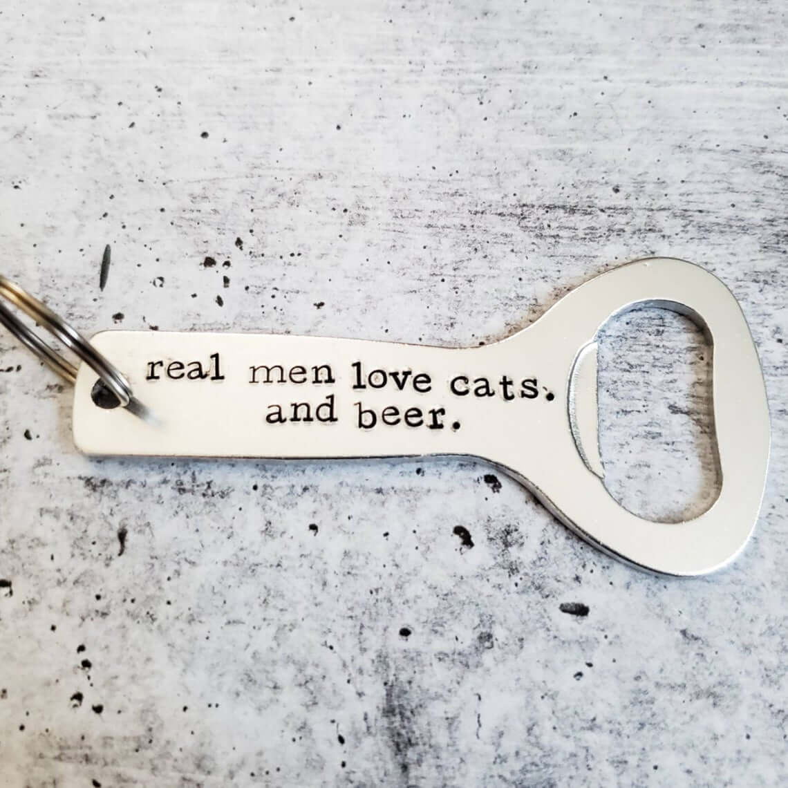 Hand-Stamped Beer Bottle Opener