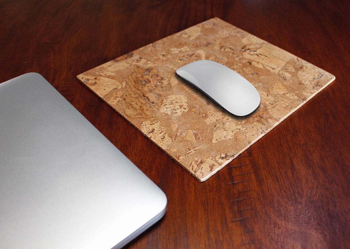 Unique and Natural Cork Mouse Pad