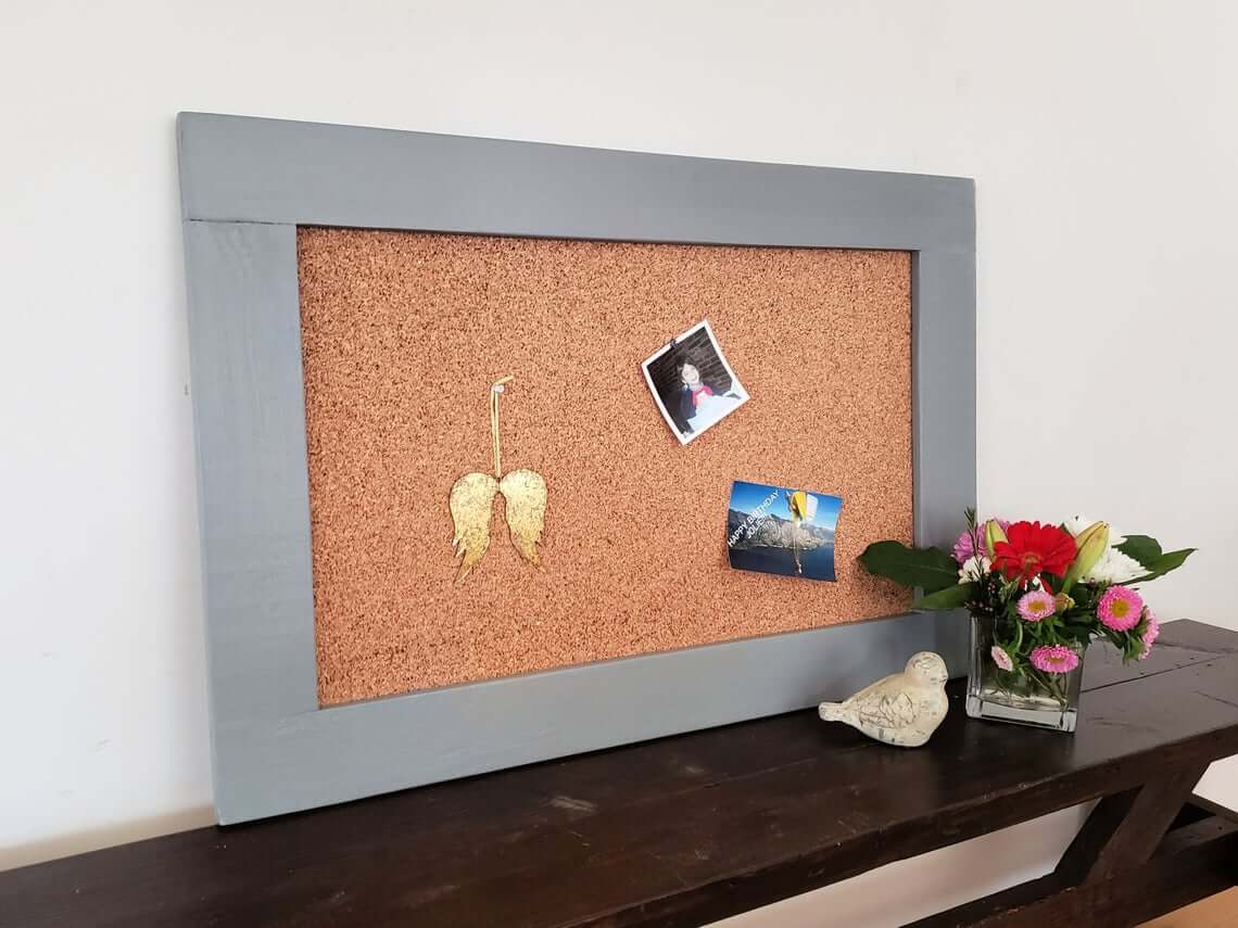 Rustic Wooden Framed Cork Board