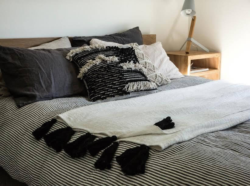 Modern Black and White Boho Home Décor