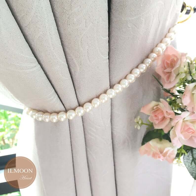 Pearl Strand Curtain Tie Back