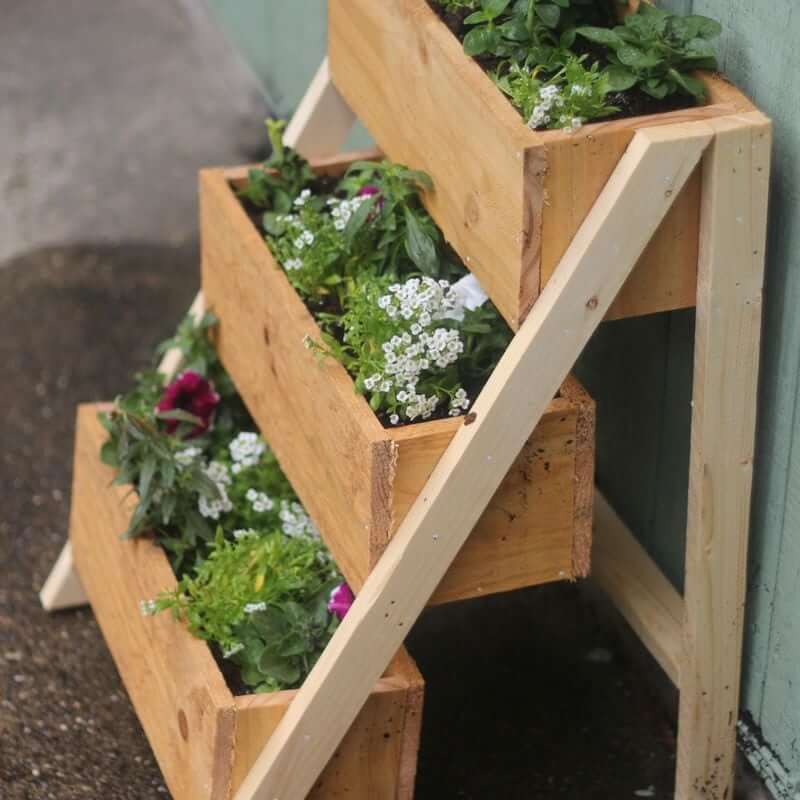 Multi-Level Cedar Planter Box