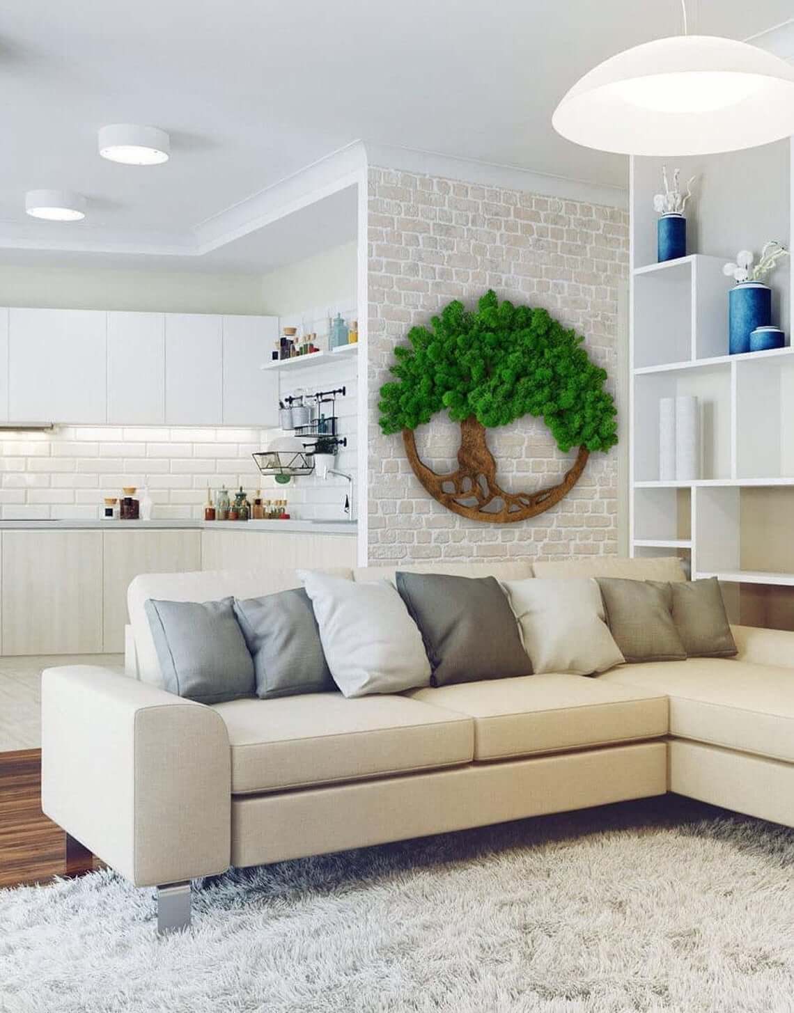 Tree of Life Moss Home Decor