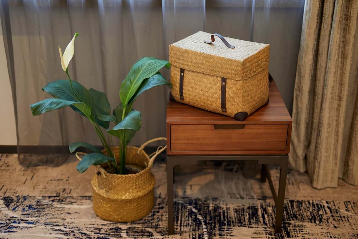 Seagrass Belly Basket and Box Basket Set