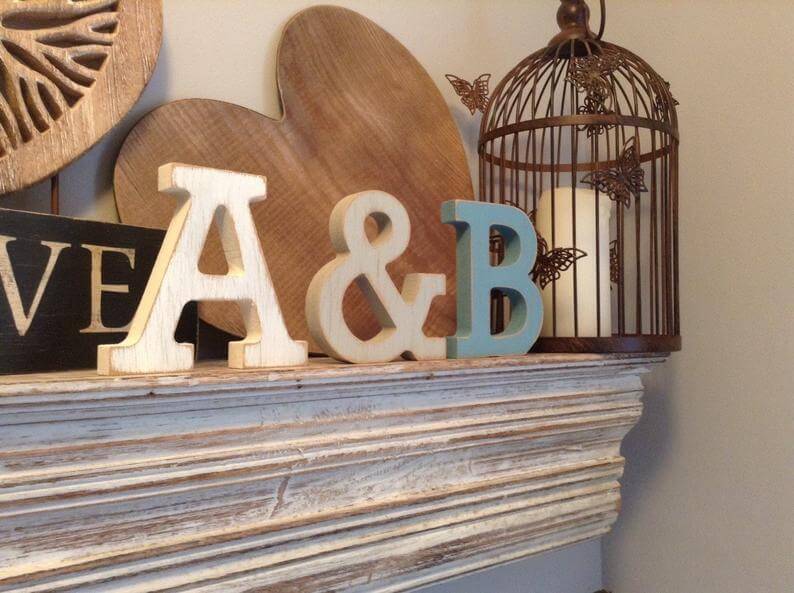 3-Set Personalized Finish Wooden Letters