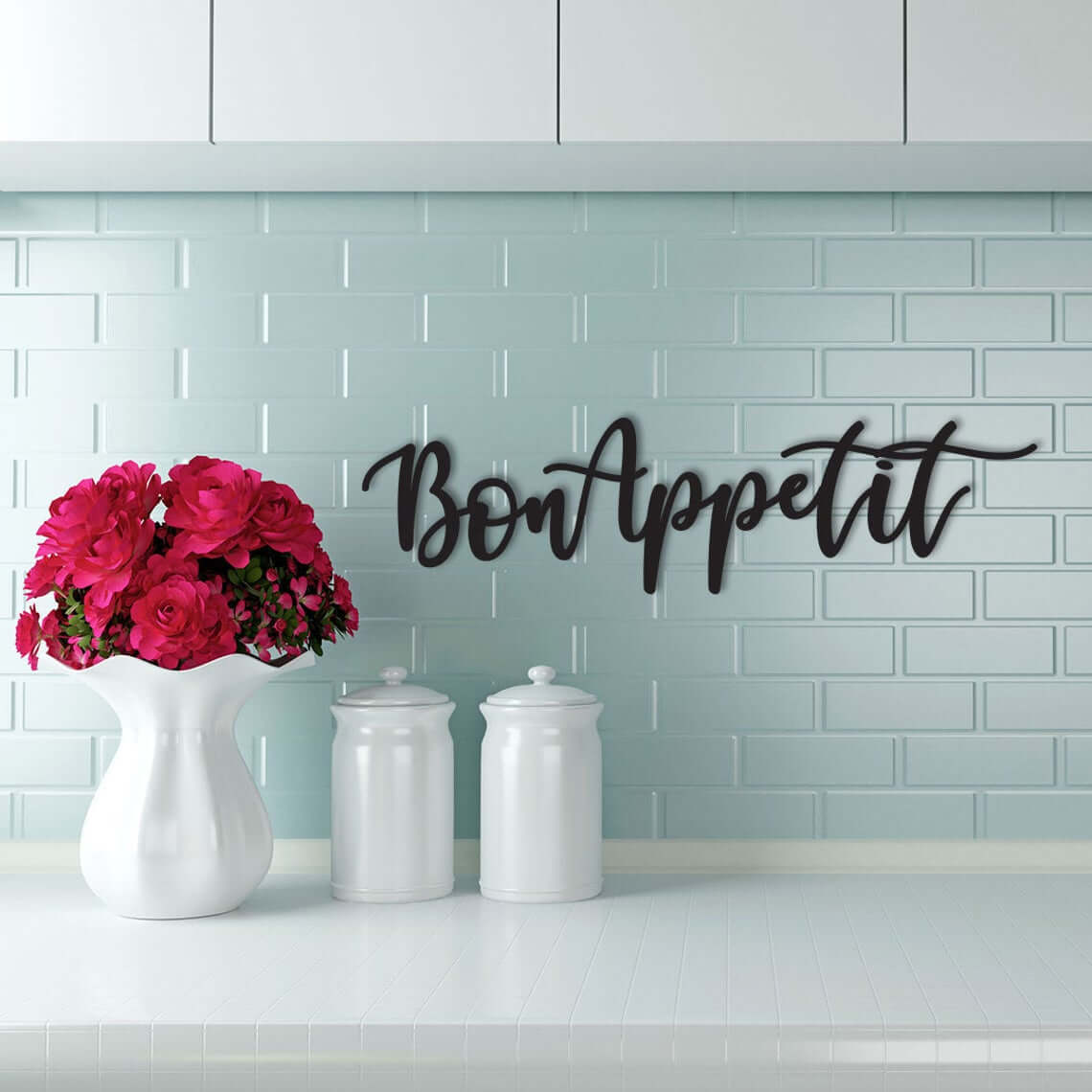 Scripted Bon Appetit Kitchen Wall Art