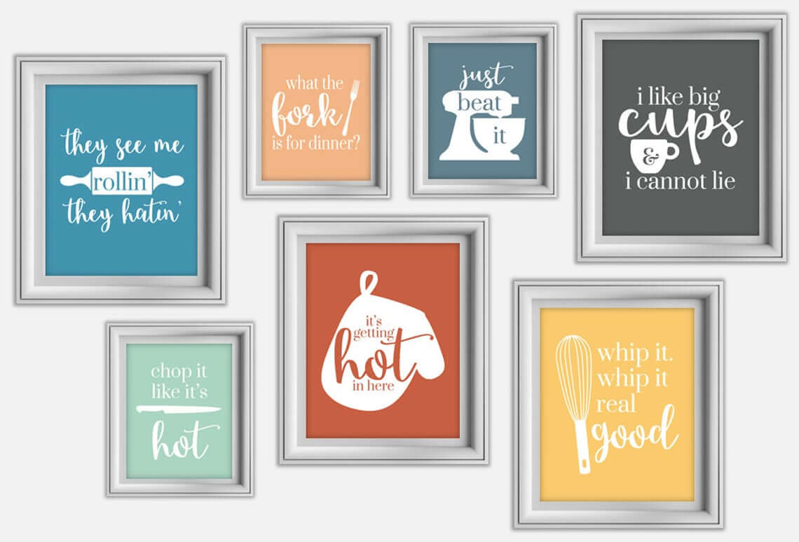 Pop Culture Puns Kitchen Sign Decor