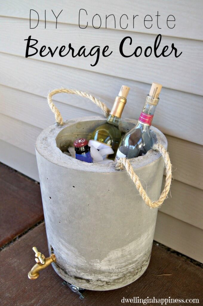 Concrete Beverage Cooler for Hot Summer Days