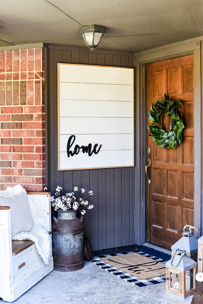 Elegant and Bold “Home” Sign