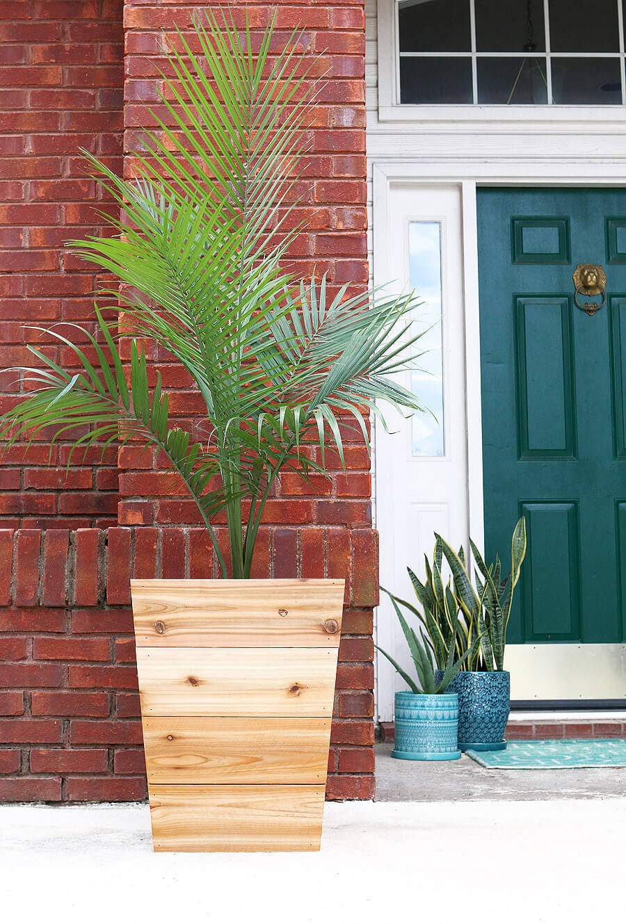 Unfinished Tapered Cedar Plank Planter