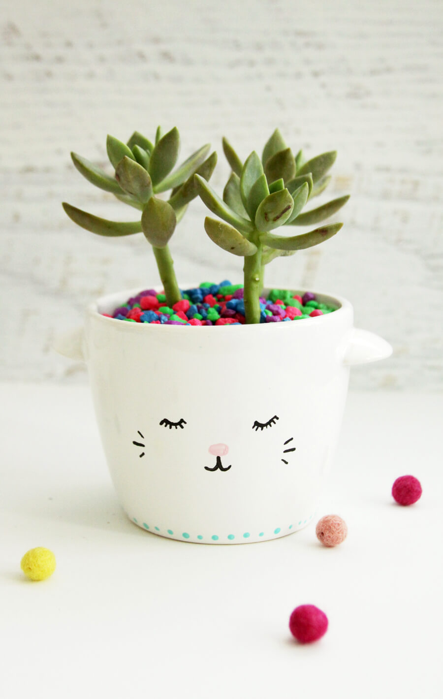 Loveable Llama Teacup Succulent Mini Planter