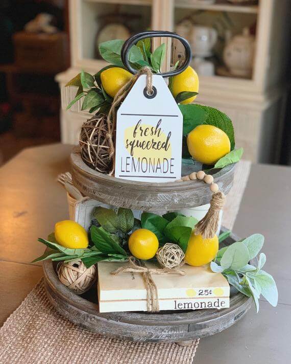 Wooden Sign for Selling Lemons Tag