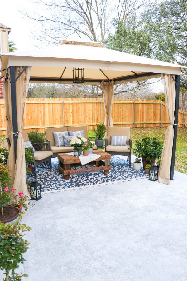 Black Metal Freestanding Pergola Perfect for Patios