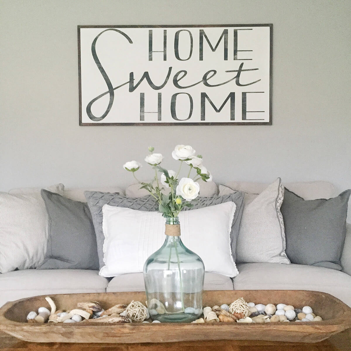 Farmhouse Meets Beachy Coffee Table