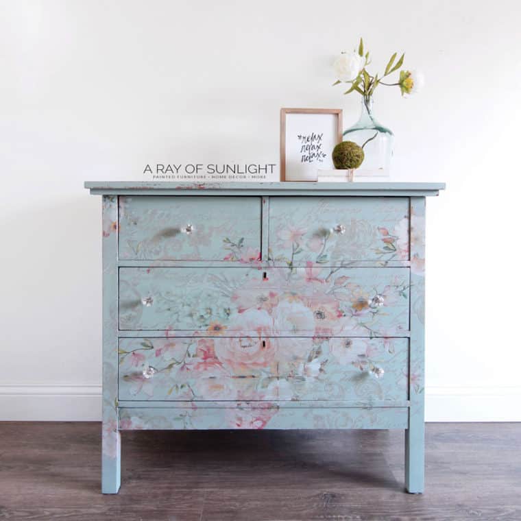 Cool Floral Pattern Dresser Transfer