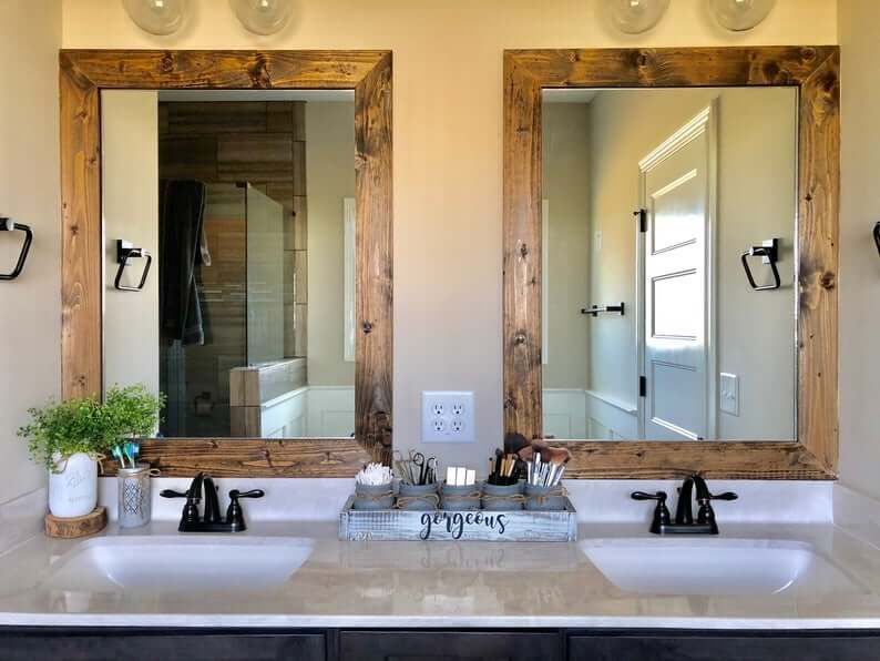 Gorgeous Gray Jars with Whitewashed Wooden Box