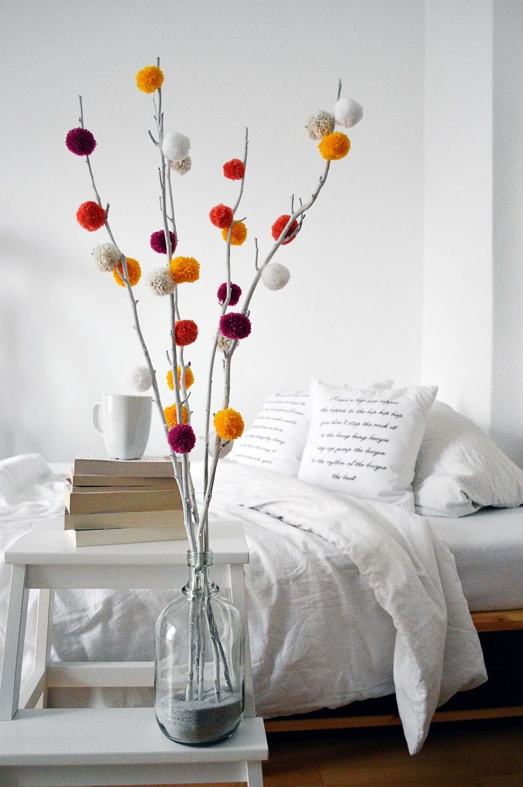  Warm Pom Pom Branch Tree Home Decor