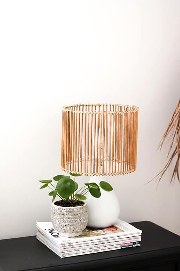 Unique Bamboo Sticks Modern Lamp Shade