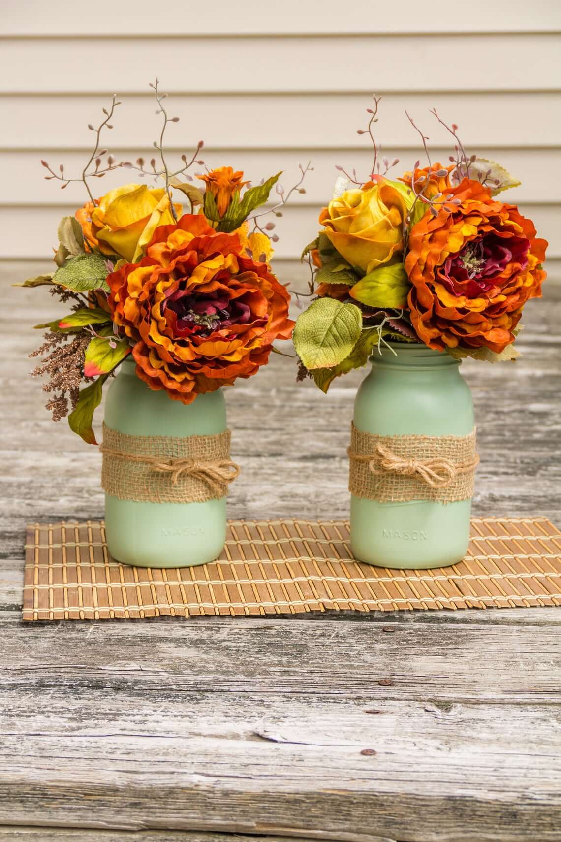 Endless Summer Bouquet in Painted Jar Vase