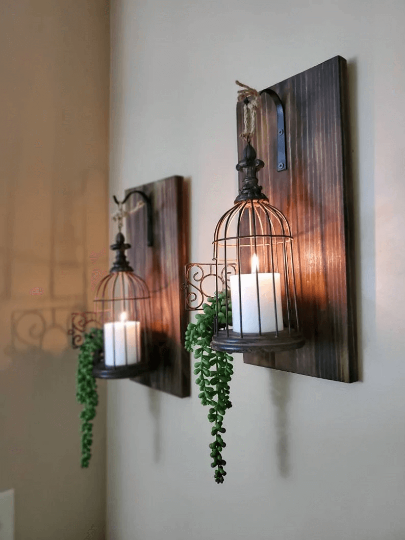 Beautiful and Warm Birdcage Candle Holders