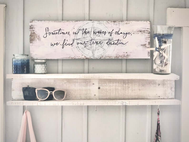 True Direction Shabby Chic Coastal Decor