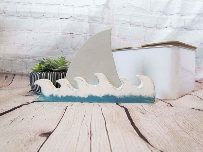 Shark Attack Waves and Shark Fin Decoration