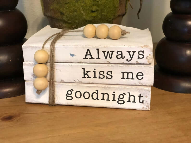 Stamped and Stacked Kiss Me Goodnight Books