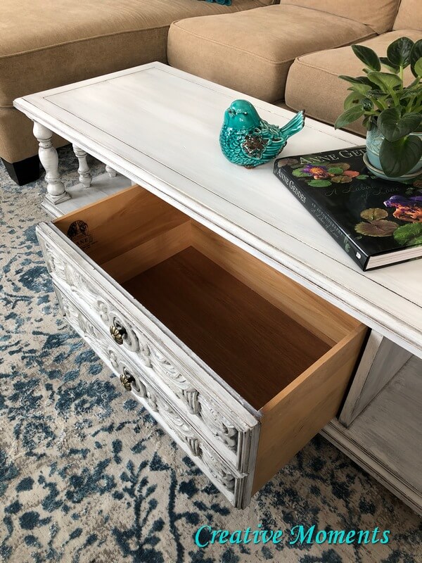 Ornate Vintage Farmhouse Table, White Farmhouse Table