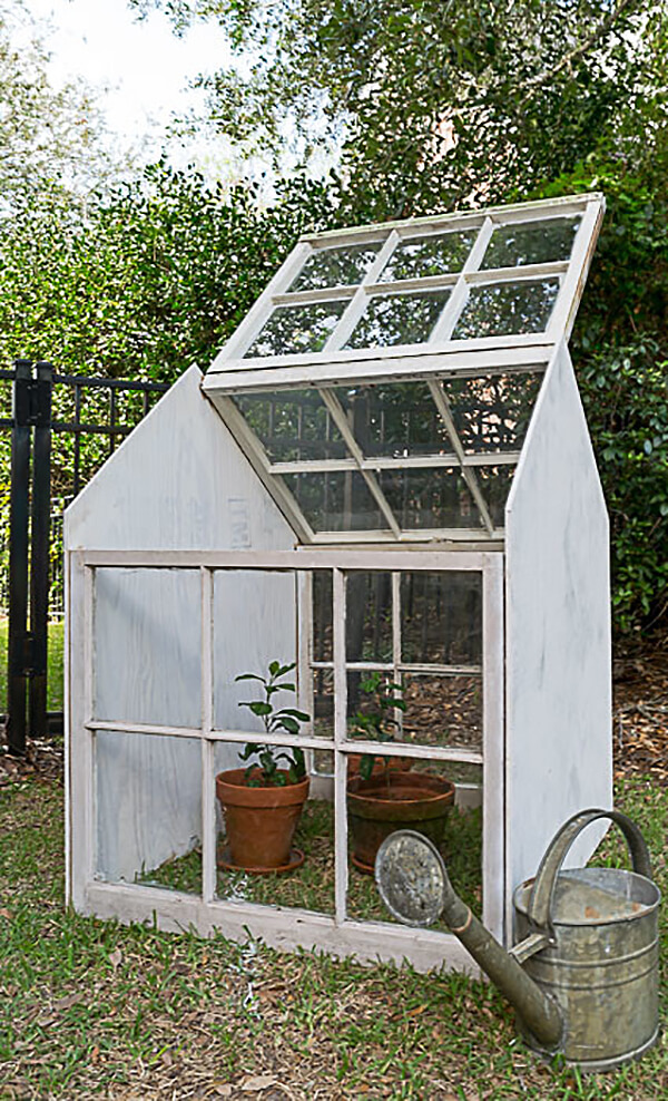 Reclaimed Window Miniature Personal Greenhouse