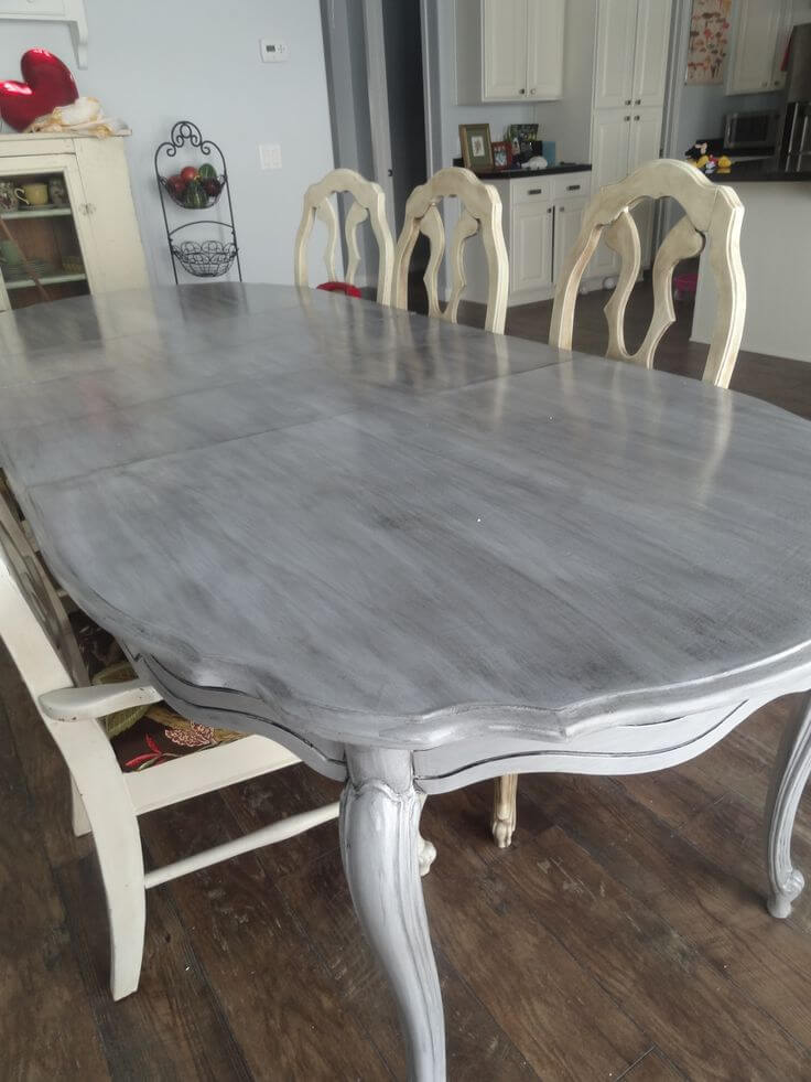 Refinished Classic Rustic Farmhouse Kitchen Table