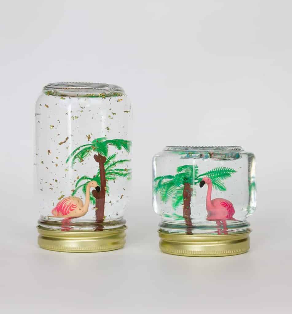 DIY Summertime Tropical Themed No-Snow Globe