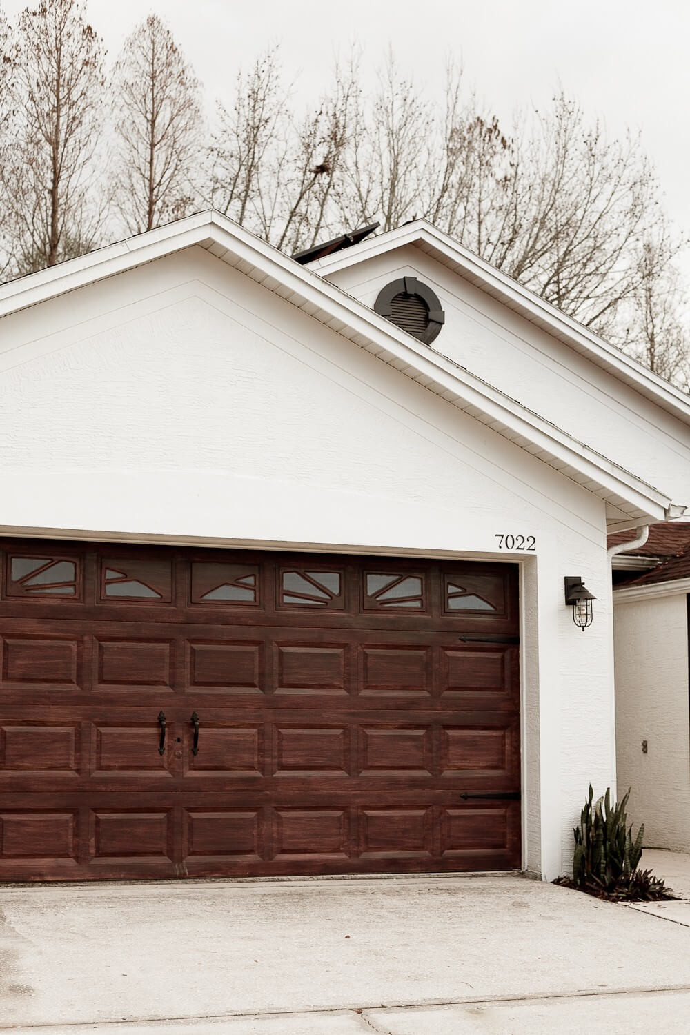 Fabulous Faux Wood Carriage Garage Door