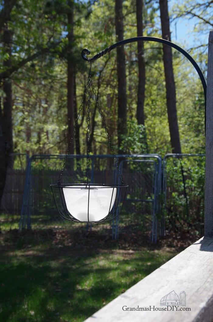 Glass Bowl Chandelier Patio or Pergola Light