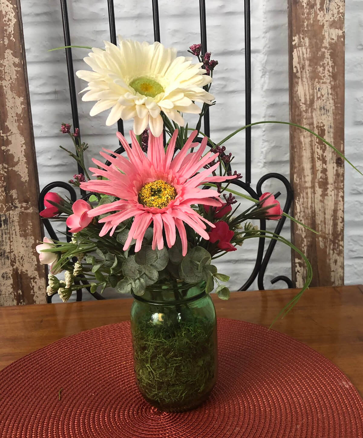 A Farmhouse Fresh Summer Floral Arrangement