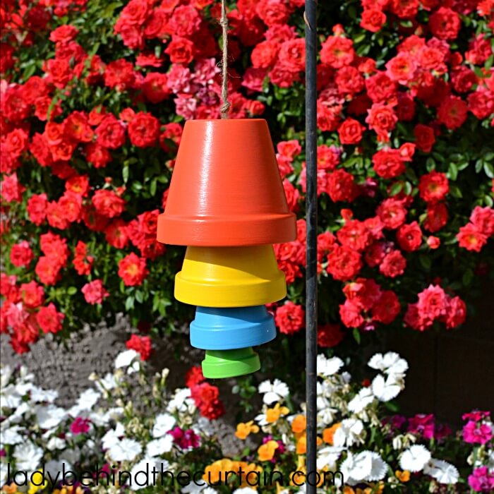 Upside Down Pots Turned Colorful and Unique Bell