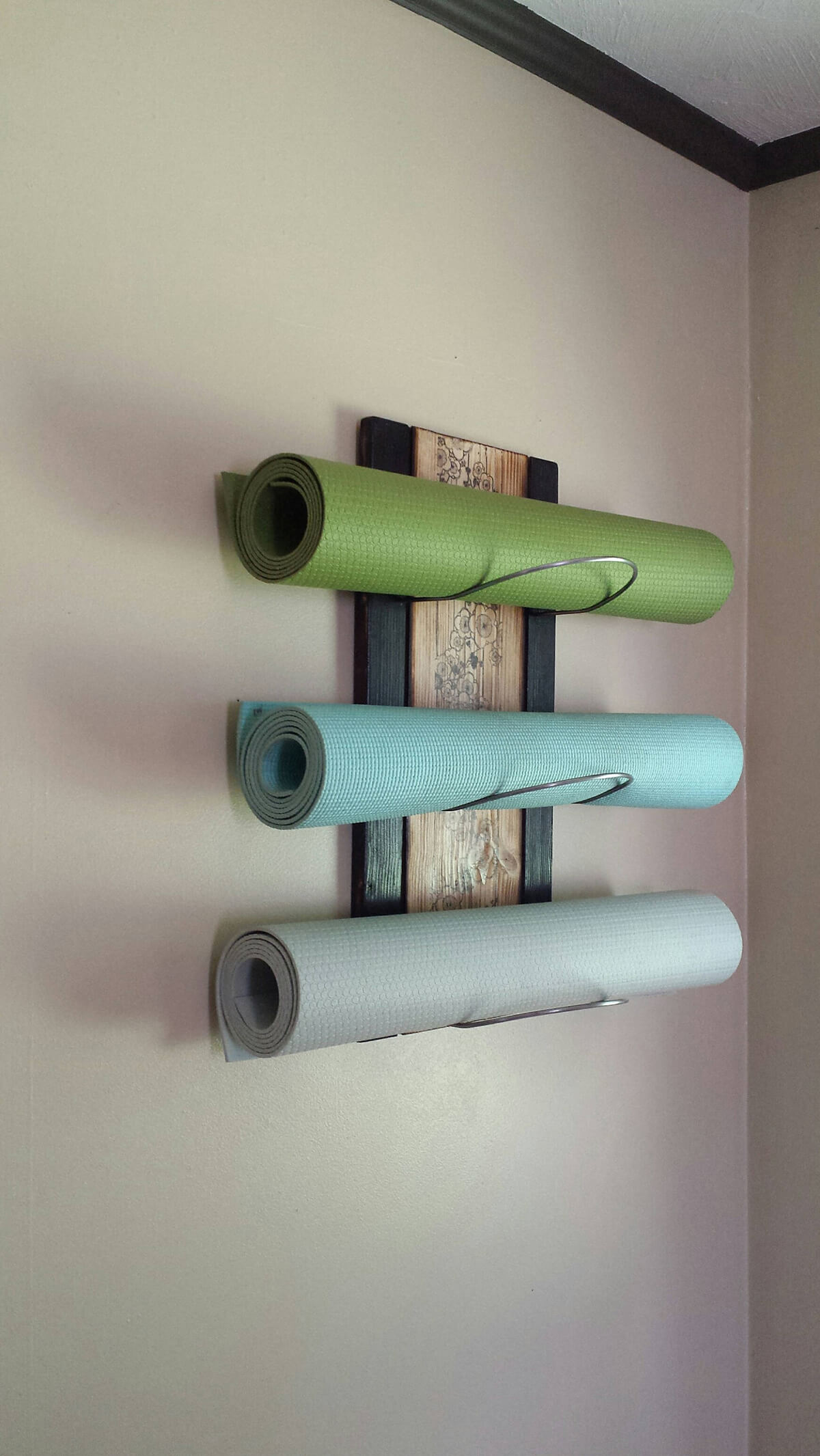 Wall-Mounted Yoga Mat Holder