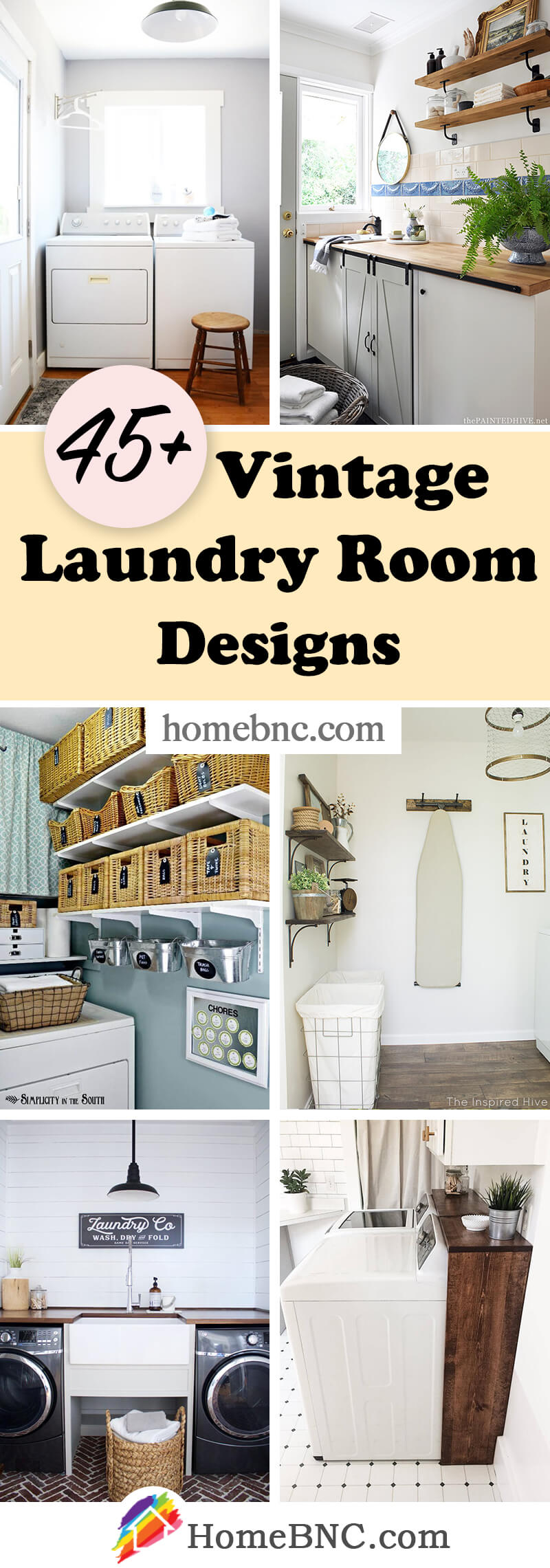 Vintage Laundry Room Designs