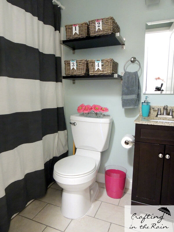 Clean and Simple Shelves with Baskets