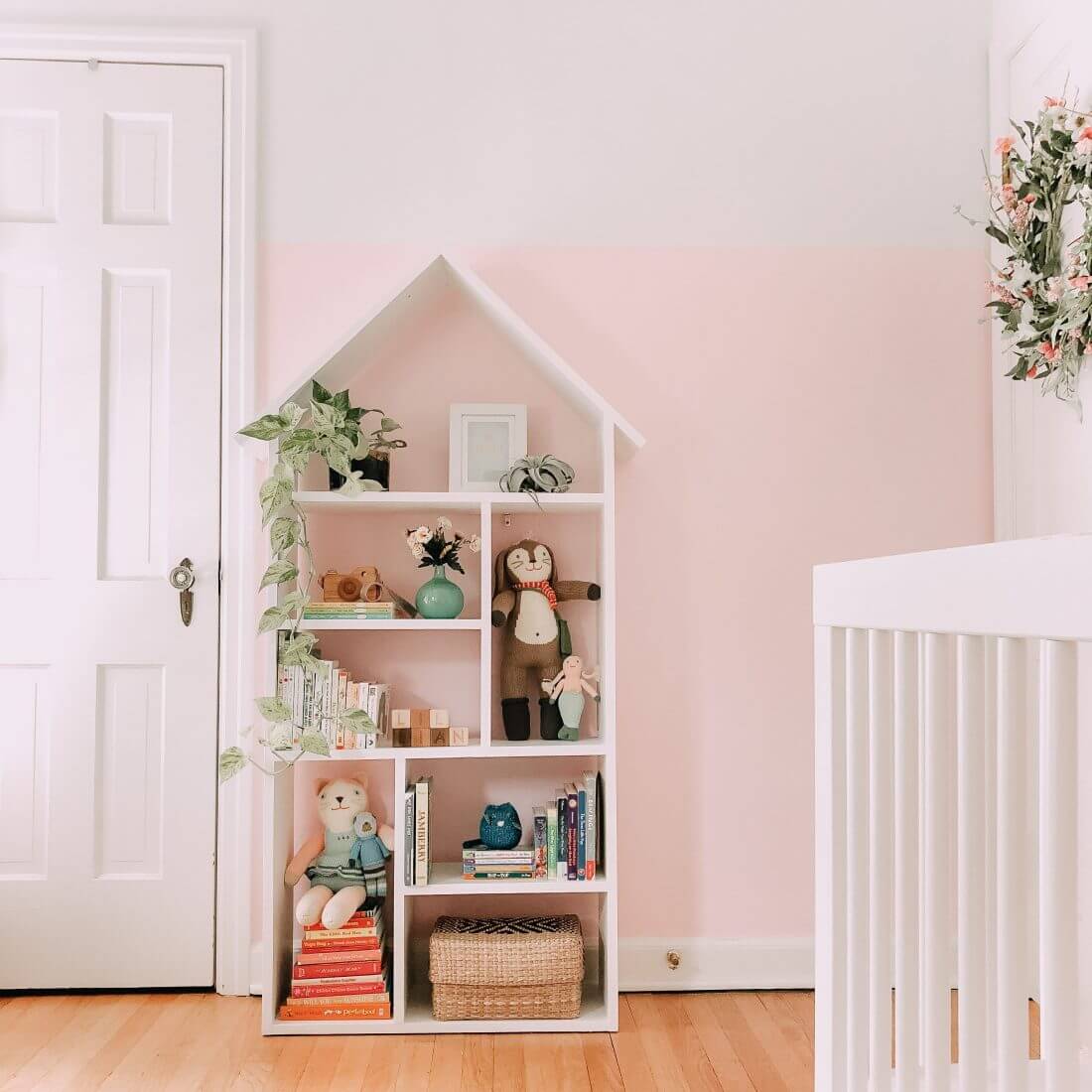 The Perfect Dollhouse Bookcase for Baby Books