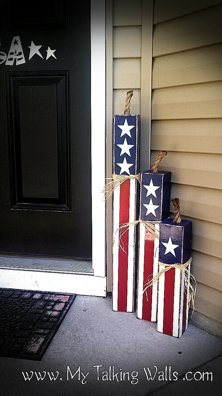 Patriotic Firecrackers Stair Step Trio