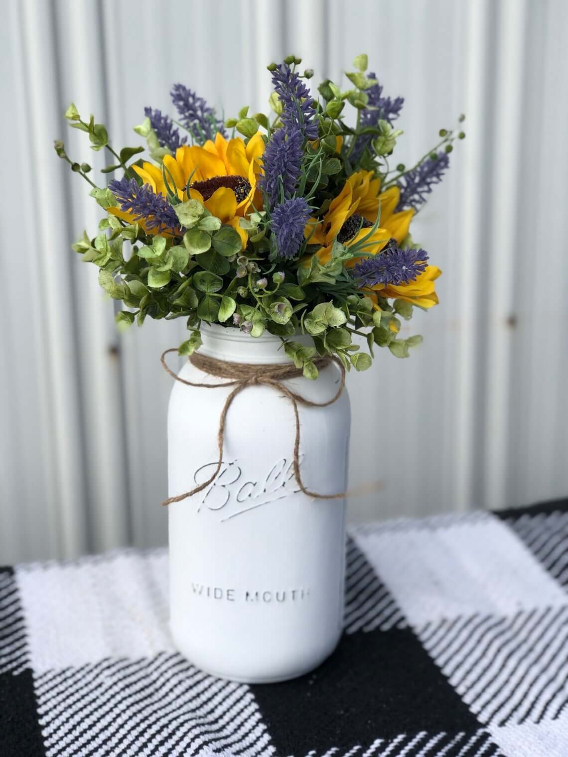 Personalized Handmade Sunflower Summer Centerpiece