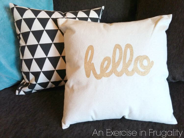 DIY Canvas Bag Three Minute Pillow